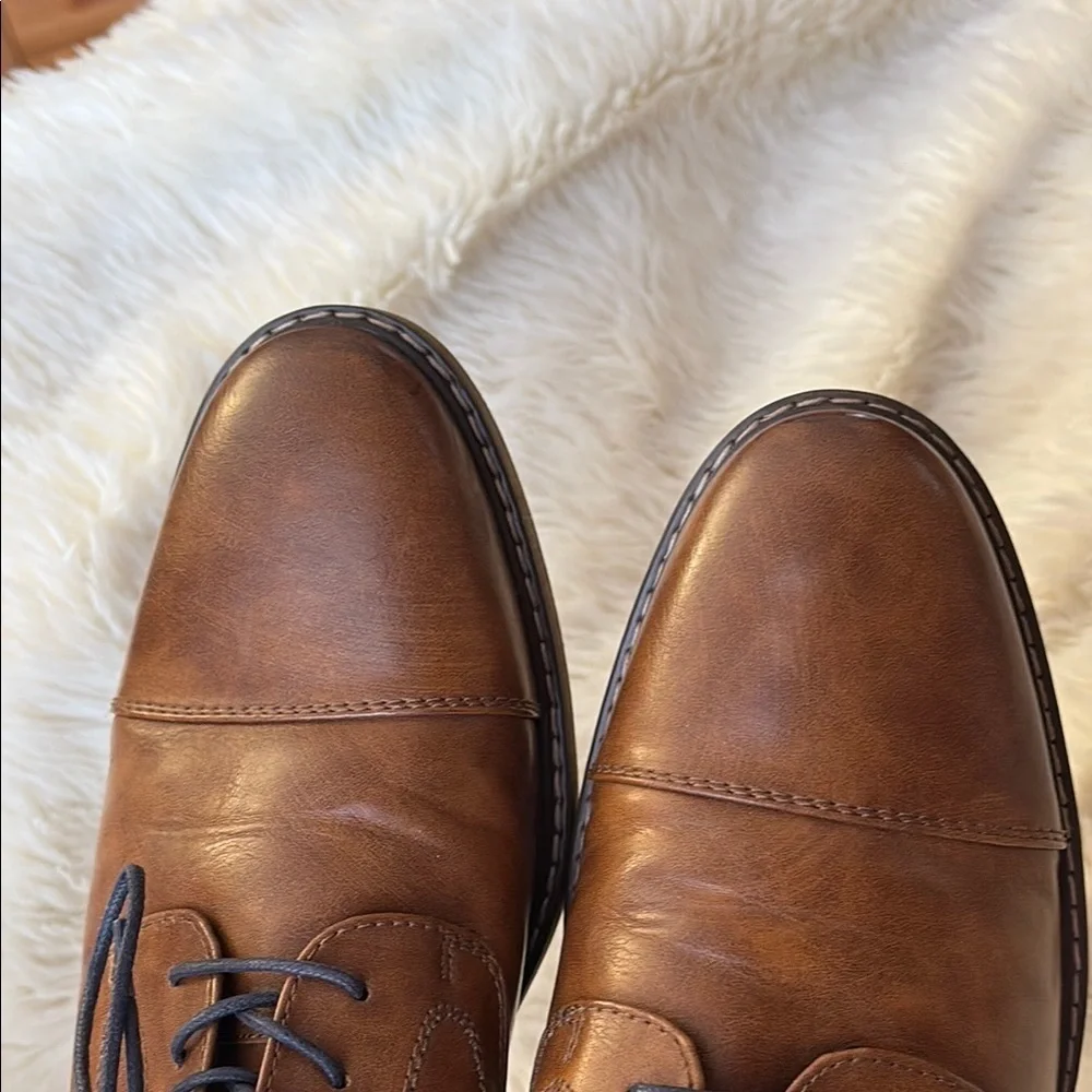 Men's Brown Leather Dress Shoes